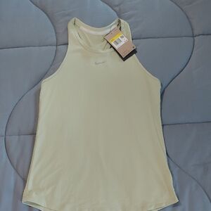 Nike Pale Green Athletic Tank Top with Subtle Swoosh